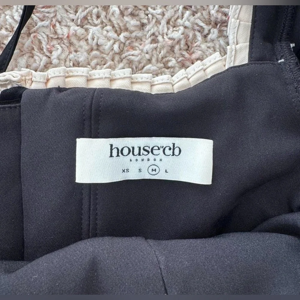 House of CB London Noa Black Velvet Corset Top - Picture 5 of 6